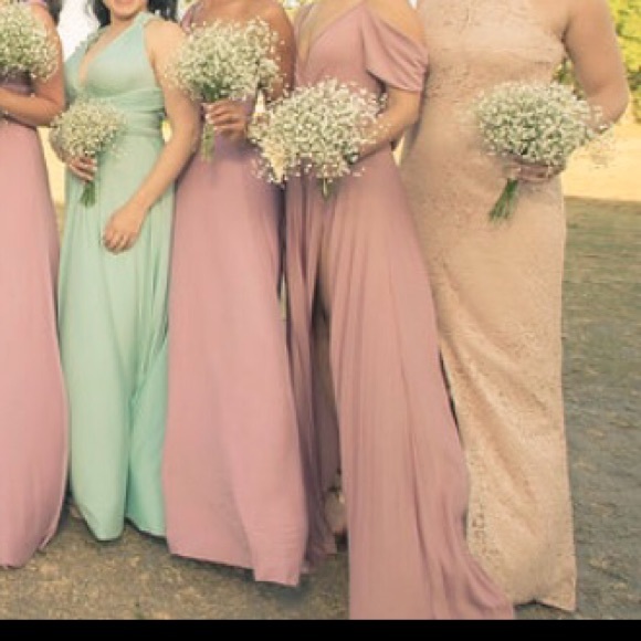 ASOS pink blush long dress - Picture 6 of 6